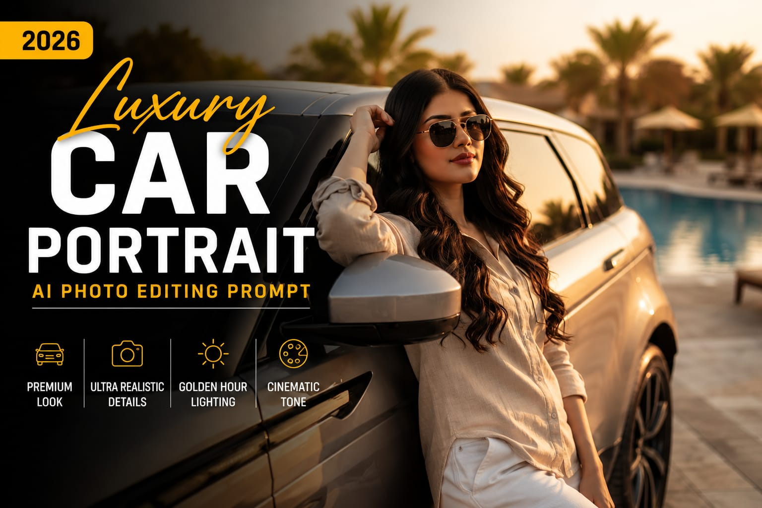 Luxury Car Portrait AI Photo Editing Prompt 2026